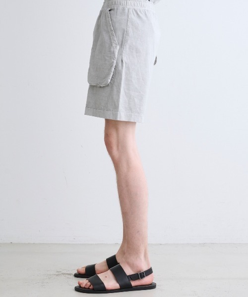 three dots(スリードッツ)の「ピグメントダイコットン ショートパンツ(その他パンツ・メンズ・オリーブ/ブラック/ライトグレー・SMALL/LARGE/MEDIUM)」の11枚目の写真