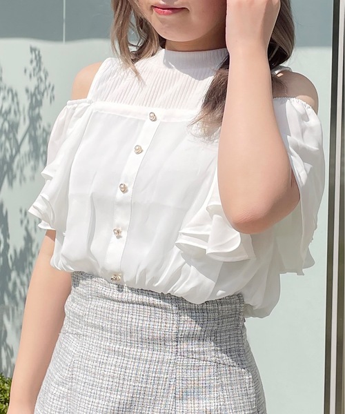 ドッキングカットソー　最終値下げ セール】2wayドッキングカットソー（Tシャツ/カットソー）｜one