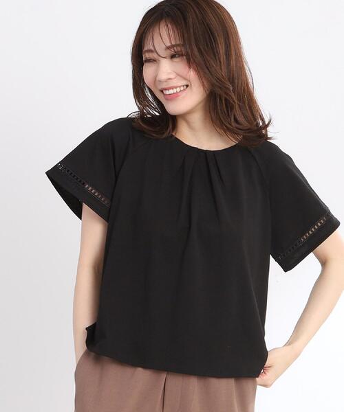 Reflect（リフレクト）の「【手洗い可】フレアースリーブカットソー（Tシャツ/カットソー・レディース・オレンジ/ブラック/ブラウン系/オフホワイト/ブルー・05/07/09/11/13/15 /17）」の12枚目の写真