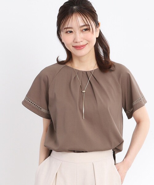 Reflect（リフレクト）の「【手洗い可】フレアースリーブカットソー（Tシャツ/カットソー・レディース・オレンジ/ブラック/ブラウン系/オフホワイト/ブルー・05/07/09/11/13/15 /17）」の16枚目の写真