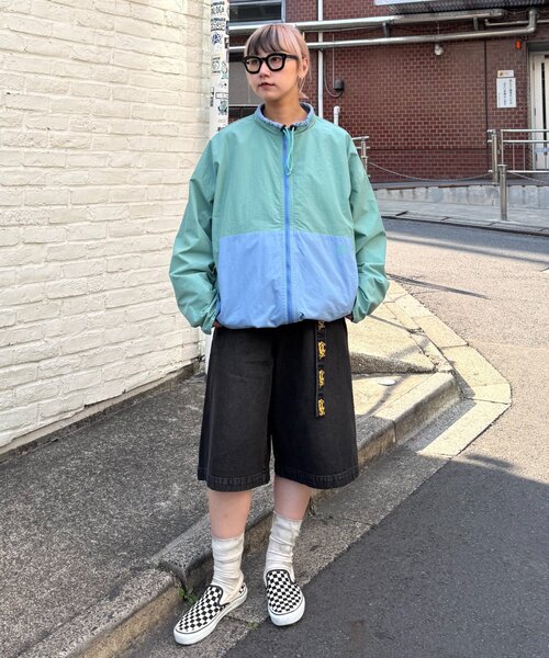 SOUNDSGOOOOD（サウンズグッド）の「【SOUNDS GOOOOD / サウンズグッド】デニムベルテッドショーツ（デニムパンツ・メンズ・ピンク/パープル/ブラック・ONE SIZE）」の12枚目の写真