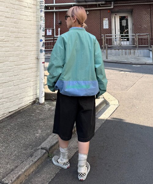 SOUNDSGOOOOD（サウンズグッド）の「【SOUNDS GOOOOD / サウンズグッド】デニムベルテッドショーツ（デニムパンツ・メンズ・ピンク/パープル/ブラック・ONE SIZE）」の14枚目の写真