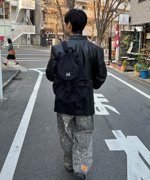 【MUCENT】DITT SNAP BUTTON LEOPARD WIDE★男女兼用★ DITT SNAP BUTTON LEOPARD WIDE PANTS - MUCENT | 60% - Asian