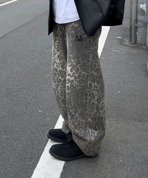 【MUCENT】DITT SNAP BUTTON LEOPARD WIDE★男女兼用★ セール】【日本未発売/WEB限定】MUCENT(ムセント)/スナップ
