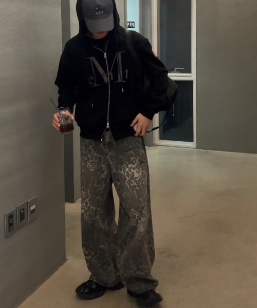 MUCENT（ムセント）の「【日本未発売/WEB限定】MUCENT(ムセント)/スナップボタン レオパード ワイド デニム パンツ/DITT SNAP BUTTON LEOPARD WIDE PANTS（デニムパンツ・レディース・レオパード・L/M）」の22枚目の写真