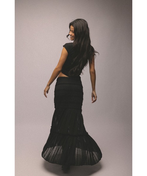 ALEXIA STAM（アリシアスタン）の「Lace Long Skirt/レース