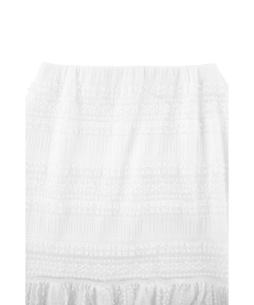 新品未使用　ALEXIA STAM Lace Long Skirt ホワイト M ALEXIA STAM（アリシアスタン）の「Lace Long Skirt/レース