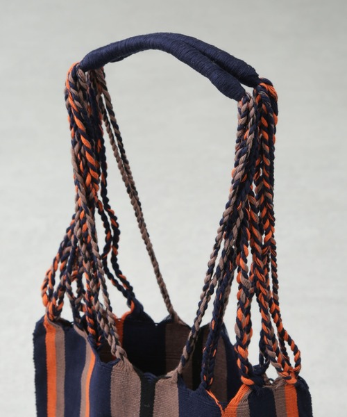 NANO universe（ナノユニバース）の「ハンモックバッグ（トートバッグ・レディース・ライトグレー/ネイビー/オレンジ・FREE）」の8枚目の写真