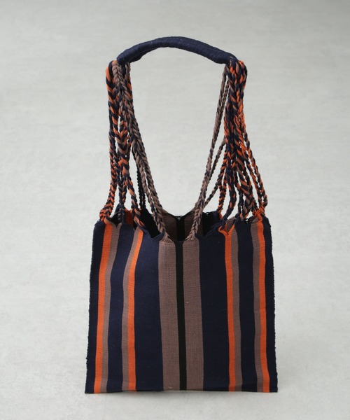 NANO universe（ナノユニバース）の「ハンモックバッグ（トートバッグ・レディース・ライトグレー/ネイビー/オレンジ・FREE）」の9枚目の写真