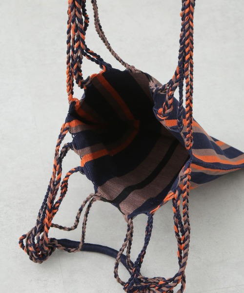 NANO universe（ナノユニバース）の「ハンモックバッグ（トートバッグ・レディース・ライトグレー/ネイビー/オレンジ・FREE）」の11枚目の写真