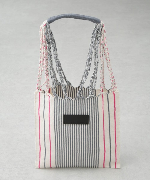 NANO universe（ナノユニバース）の「ハンモックバッグ（トートバッグ・レディース・ライトグレー/ネイビー/オレンジ・FREE）」の5枚目の写真