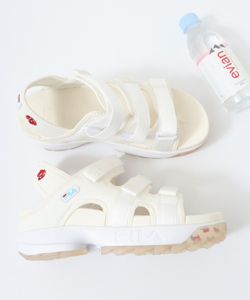FILA(フィラ)の「FILA DISRUPTOR SD PUFFY U-CITY ディスラプター SD パフィー 厚底 スポーツサンダル(サンダル・レディース・オフホワイト・S/XL/M/L/2XL)」の1枚目の写真