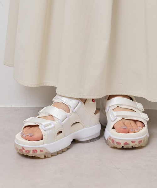 FILA(フィラ)の「FILA DISRUPTOR SD PUFFY U-CITY ディスラプター SD パフィー 厚底 スポーツサンダル(サンダル・レディース・オフホワイト・S/XL/M/L/2XL)」の8枚目の写真