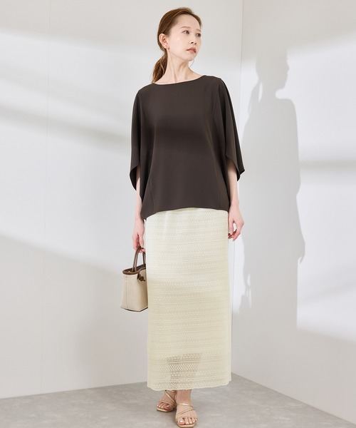 ROPE' PICNIC(ロペピクニック)の「レースアイラインスカート(スカート・レディース・ブラック/ホワイト・38)」の15枚目の写真