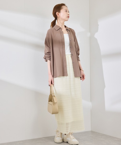 ROPE' PICNIC(ロペピクニック)の「レースアイラインスカート(スカート・レディース・ブラック/ホワイト・38)」の21枚目の写真