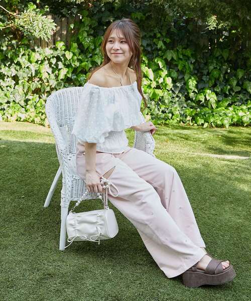 MAJESTIC LEGON(マジェスティックレゴン)の「前後2wayバルーン袖ブラウス(シャツ/ブラウス・レディース・ピンク/ブルー/ホワイト系その他/ホワイト系その他2・MEDIUM)」の12枚目の写真