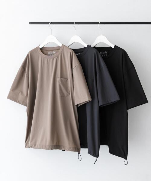 URBAN RESEARCH Sonny Label(アーバンリサーチサニーレーベル)の「『接触冷感/吸水速乾/UVカット』Breeze Fit クルーネックTシャツ(Tシャツ/カットソー・メンズ・ベージュ系その他/ブラック/チャコールグレー・MEDIUM/LARGE/X-LARGE)」の8枚目の写真