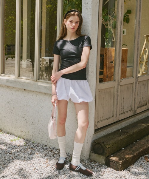 GIUNON(ジウノン)の「front button balloon pants / フロントボタンバルーンパンツ(その他パンツ・レディース・ホワイト/ブラック/ブルーグレー・FREE)」の9枚目の写真