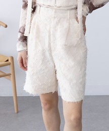【MAGASIN DE MODE Chou Chou】フリンジジャカードショートパンツ trc
