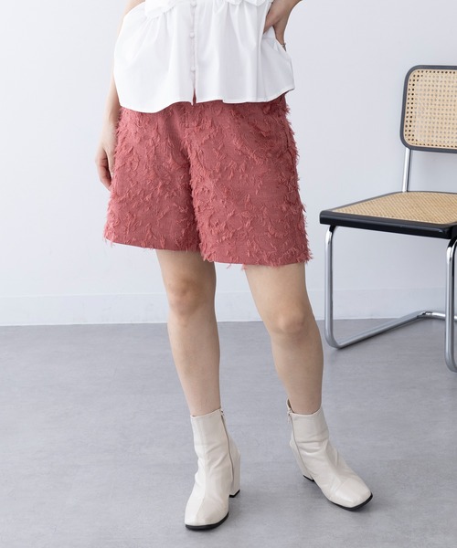 MAGASIN DE MODE Chou Chou(マガジンデモードシュシュ)の「【MAGASIN DE MODE Chou Chou】フリンジジャカードショートパンツ trc(その他パンツ・レディース・ブラック/アイボリー/ピンク・FREE)」の11枚目の写真
