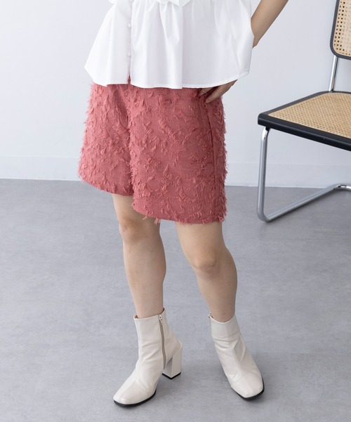 MAGASIN DE MODE Chou Chou(マガジンデモードシュシュ)の「【MAGASIN DE MODE Chou Chou】フリンジジャカードショートパンツ trc(その他パンツ・レディース・ブラック/アイボリー/ピンク・FREE)」の13枚目の写真