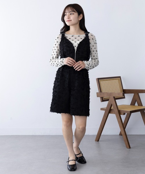 MAGASIN DE MODE Chou Chou(マガジンデモードシュシュ)の「【MAGASIN DE MODE Chou Chou】フリンジジャカードショートパンツ trc(その他パンツ・レディース・ブラック/アイボリー/ピンク・FREE)」の18枚目の写真