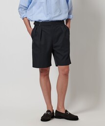 美品]LACOSTEタックバミューダショーツ グルカショーツ 黒 42