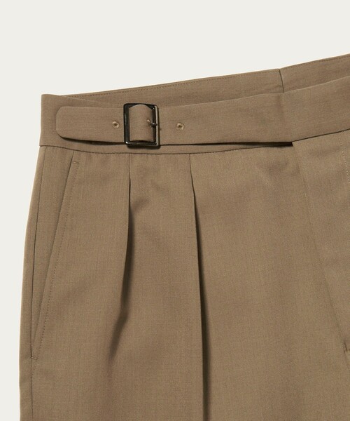 UNITED ARROWS（ユナイテッドアローズ）の「ポリエステル/ウール  フォルム ギャバジン グルカショーツ（その他パンツ・メンズ・ベージュ/ネイビー・L/M/XL/S）」の15枚目の写真