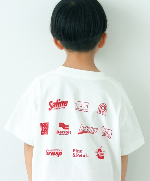 LOWRYS FARM（ローリーズファーム）の「ＭＡＲＴＯプリントＴ　 498650（Tシャツ/カットソー・キッズ・ホワイト系その他/オフホワイト/グレー/チャコールグレー・110cm/120cm/130cm/140cm/150cm）」の2枚目の写真