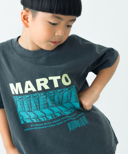 LOWRYS FARM（ローリーズファーム）の「ＭＡＲＴＯプリントＴ　 498650（Tシャツ/カットソー・キッズ・ホワイト系その他/オフホワイト/グレー/チャコールグレー・110cm/120cm/130cm/140cm/150cm）」の3枚目の写真