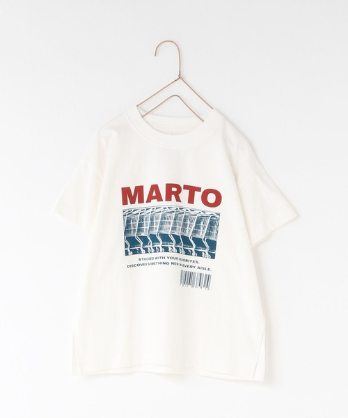 LOWRYS FARM（ローリーズファーム）の「ＭＡＲＴＯプリントＴ　 498650（Tシャツ/カットソー・キッズ・ホワイト系その他/オフホワイト/グレー/チャコールグレー・110cm/120cm/130cm/140cm/150cm）」の5枚目の写真