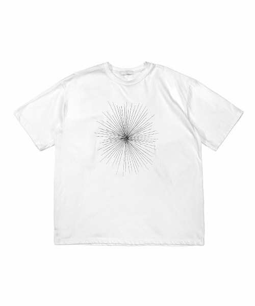 Chikashitsu +（チカシツプラス）の「【Chikashitsu +】edy crystalhalf sleeve t-shirt / 【チカシツプラス】ロゴ半袖Ｔシャツ（Tシャツ/カットソー・メンズ・ホワイト/ブラック・ONE SIZE）」の2枚目の写真