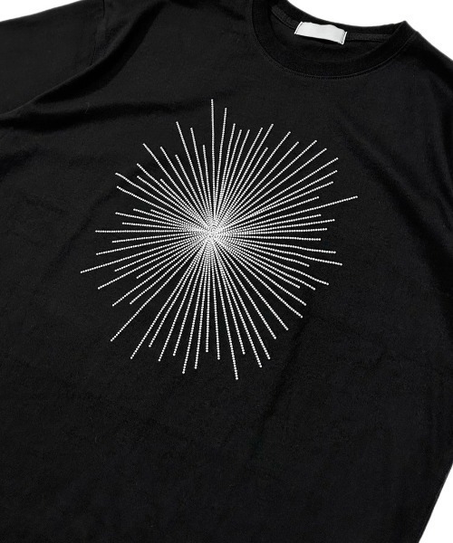 Chikashitsu +（チカシツプラス）の「【Chikashitsu +】edy crystalhalf sleeve t-shirt / 【チカシツプラス】ロゴ半袖Ｔシャツ（Tシャツ/カットソー・メンズ・ホワイト/ブラック・ONE SIZE）」の6枚目の写真