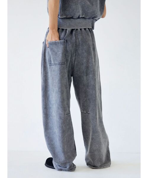 Ungrid（アングリッド）の「ヴィンテージウォッシュスウェットパンツ（スウェットパンツ・レディース・チャコールグレー/ベージュ・FREE）」の6枚目の写真