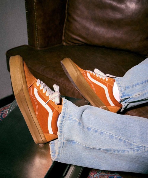 VANS（バンズ）の「VANS PREMIUM オールドスクール（スニーカー・メンズ・オレンジ/ピンク/ブラウン/スカイブルー・4.5/5/5.5/6/6.5/7/7.5/8/8.5/9/9.5/10/10.5/11/11.5/12/4）」の4枚目の写真