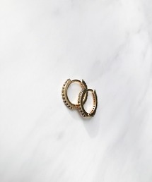 TIMELESS&THREE（タイムレスアンドスリー）の「カラービジューフープピアス（ピアス（両耳用））」