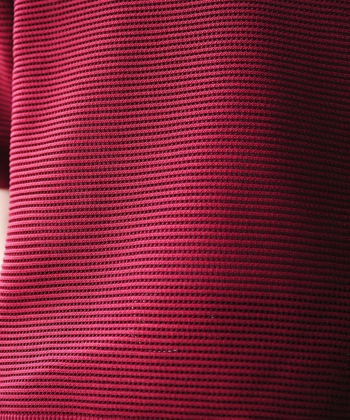 Adoon plain(アドーンプレーン)の「Spongy Knit Polo Shirt / スポンディッシュポロシャツ(ポロシャツ・メンズ・ボルドー/ブラック/ベージュ・MEDIUM/LARGE)」の13枚目の写真