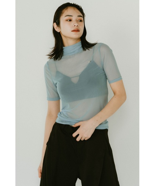 【Knuth Marf】 K motif sheer tops K motif sheer tops/3color | KNUTH MARF