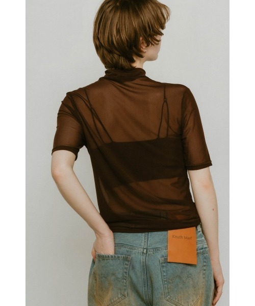 Knuth Marf（クヌースマーフ）の「K motif sheer tops（Tシャツ/カットソー・レディース・ブラウン/ブルー/グリーン・FREE）」の6枚目の写真