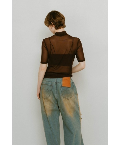 Knuth Marf（クヌースマーフ）の「K motif sheer tops（Tシャツ/カットソー・レディース・ブラウン/ブルー/グリーン・FREE）」の8枚目の写真