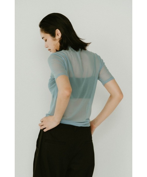 Knuth Marf（クヌースマーフ）の「K motif sheer tops（Tシャツ/カットソー・レディース・ブラウン/ブルー/グリーン・FREE）」の12枚目の写真