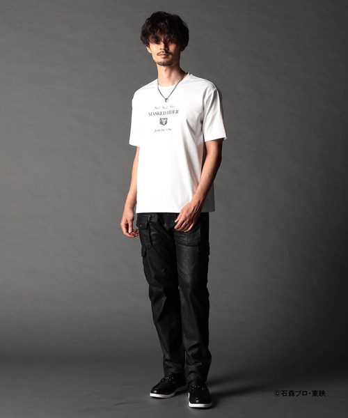 NICOLE CLUB FOR MEN（ニコルクラブフォーメン）の「仮面ライダー　コラボTシャツ（Tシャツ/カットソー・メンズ・ホワイト系1/ホワイト系2/ホワイト系3/ブラック系2/ブラック系1・MEDIUM/LARGE/X-LARGE）」の18枚目の写真