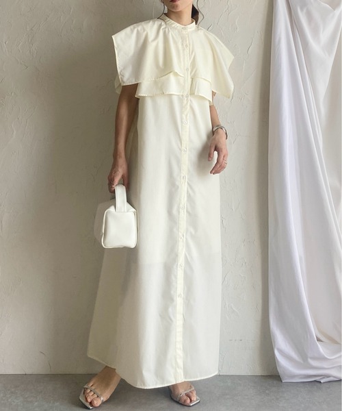 SHIPS　フレンチスリーブ　ロングワンピース　シャツワンピース　グリーン　白 楽天市場】【SALE／30%OFF】【WEB限定】SHIPS any:フレンチ