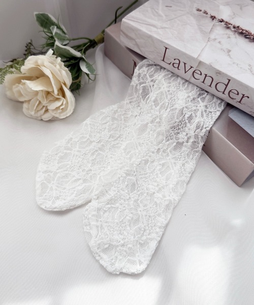 apres jour（アプレジュール）の「【apres jour×ARIAZ】レースミドルソックス（ソックス/靴下・レディース・ブラック/ホワイト・FREE）」の5枚目の写真