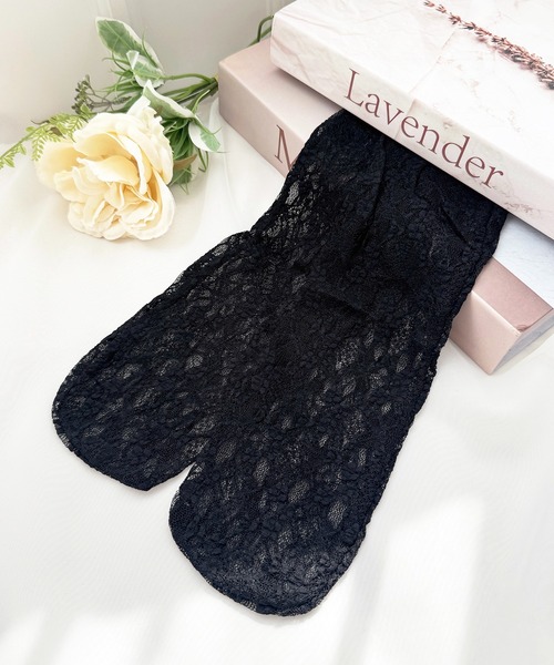 apres jour（アプレジュール）の「【apres jour×ARIAZ】レースミドルソックス（ソックス/靴下・レディース・ブラック/ホワイト・FREE）」の6枚目の写真