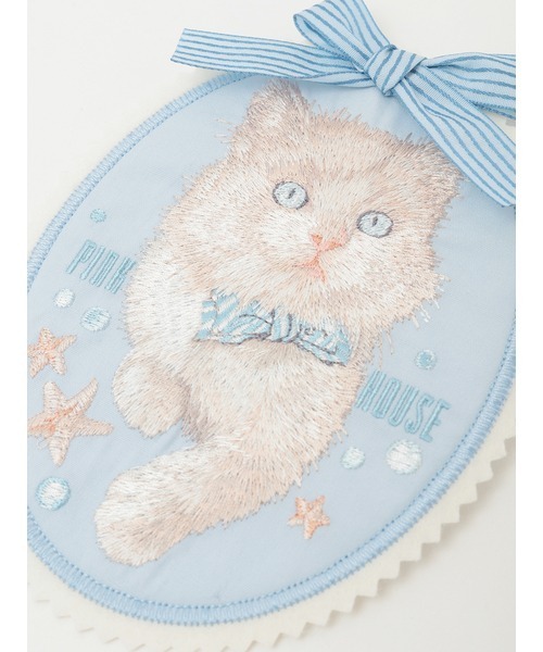 PINK HOUSE（ピンクハウス）の「さざ波とねこ刺繍ワッペン