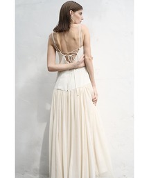Lizzie Dress バルーンケープカットアウトドレス（ワンピース