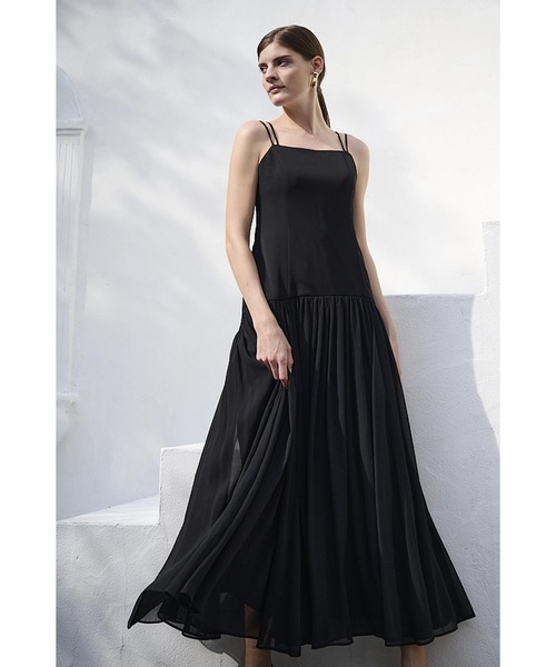 Juliette Dress ロースウィッチングWストラップロングドレス