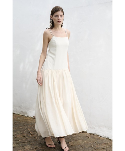 Estella.K(エステラケー)の「Juliette Dress ロースウィッチングWストラップロングドレス(ワンピース・レディース・ブラック/アイボリー/ブラック系その他2/アイボリー系2・FREE)」の15枚目の写真