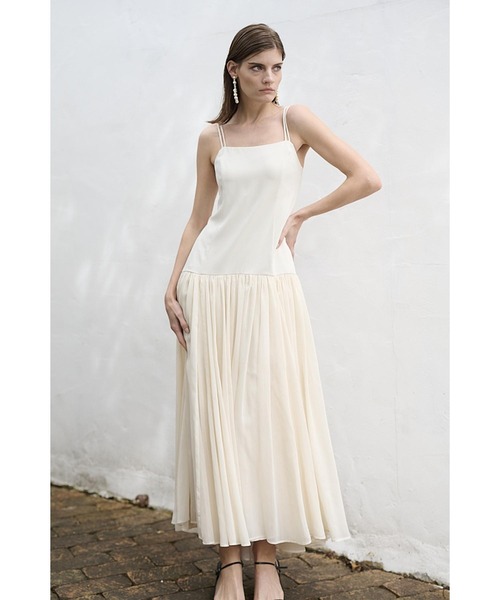 Estella.K(エステラケー)の「Juliette Dress ロースウィッチングWストラップロングドレス(ワンピース・レディース・ブラック/アイボリー/ブラック系その他2/アイボリー系2・FREE)」の11枚目の写真